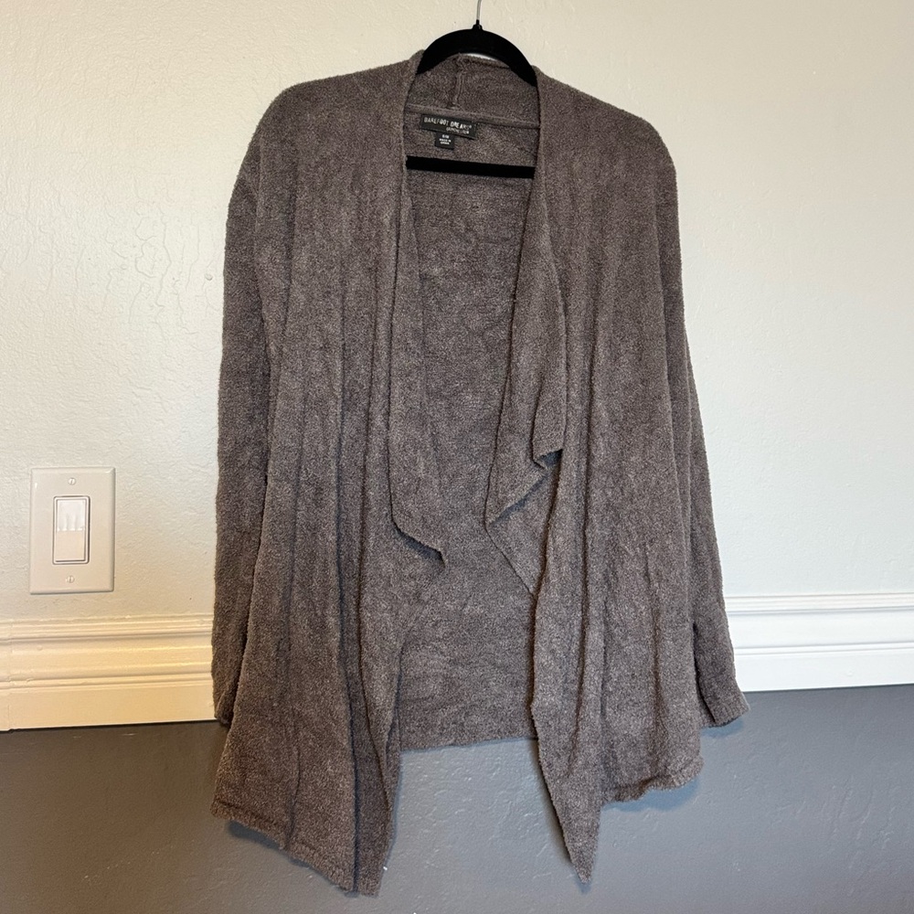 Barefoot dreams gray cardigan